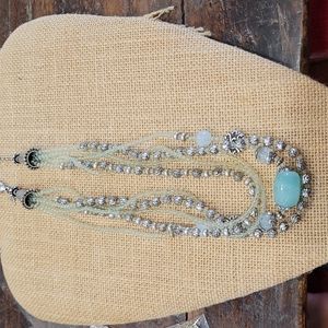 GUC Beautiful 5 Strand Silver Necklace